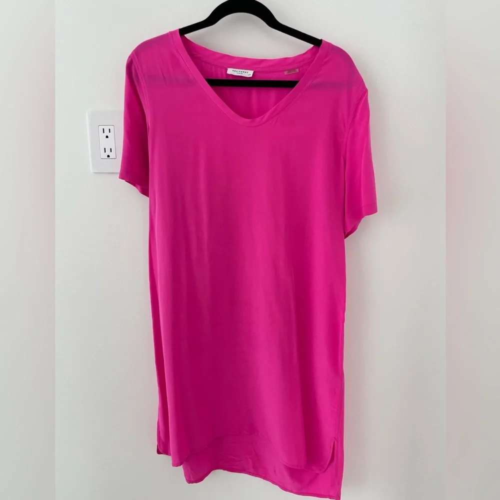 Equipment Hot Pink Shift Dress Size Large - Picture 1 of 3